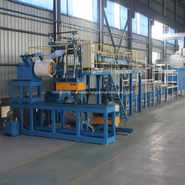 Continuous pu sandwich panel machine